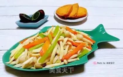 Make Celery carrots with white mushrooms step 10