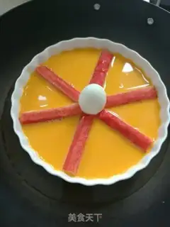 Make Crab sticks steam eggs step 1