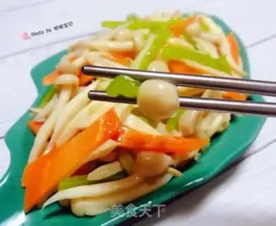 Make Celery carrots with white mushrooms step 12