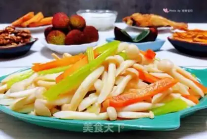 Make Celery carrots with white mushrooms step 13