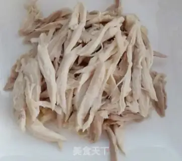 Make The cold hand tore the chicken step 3