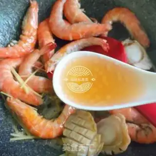 Make Seafood congee step 11