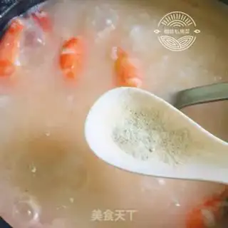 Make Seafood congee step 15