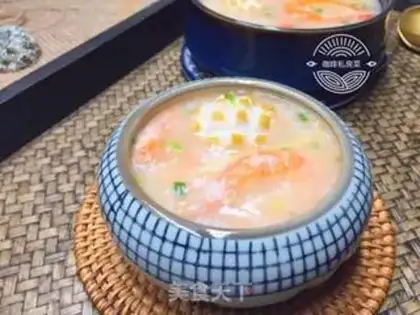 Make Seafood congee step 18