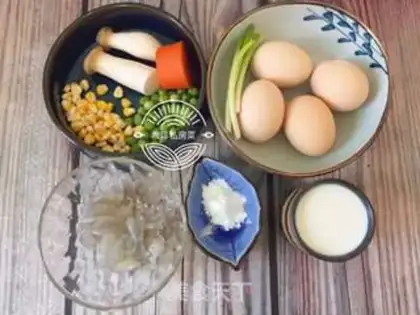 Make Five-colour steamed eggs step 0