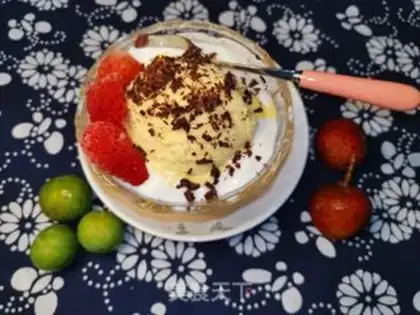 Make Peach yogurt ice cream step 5