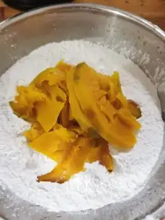 Make Pumpkin bean cake step 2