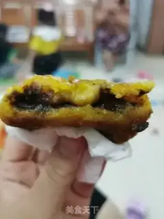 Make Pumpkin bean cake step 5