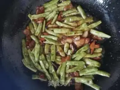 Make Four seasons of bean meat step 10
