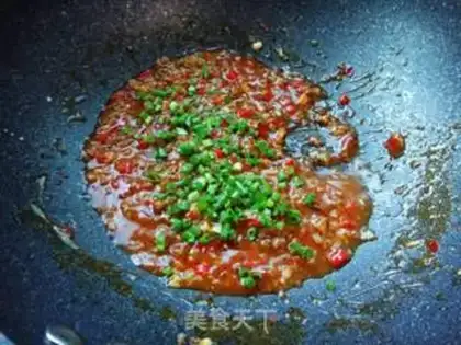 Make Mountain pasta fish step 7