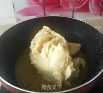 Make Old green bean cake step 4