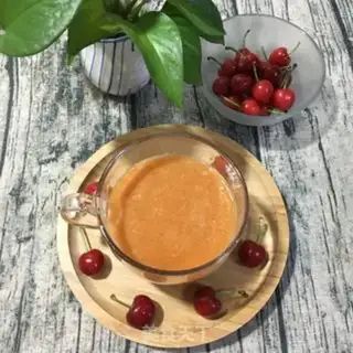 Make Ice-cold cherry carrot juice step 5