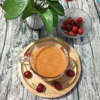 Make Ice-cold cherry carrot juice step 6