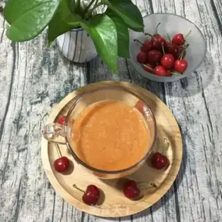 Make Ice-cold cherry carrot juice step 7