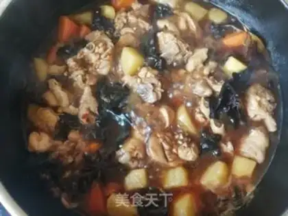 Make Carrot potatoes, chicken legs step 15