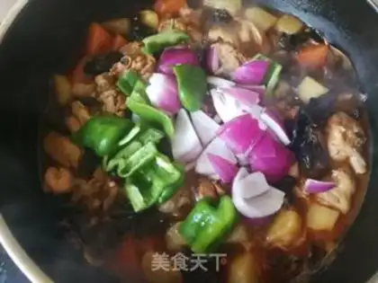 Make Carrot potatoes, chicken legs step 16