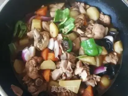 Make Carrot potatoes, chicken legs step 17