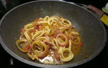 Make Curry octopus step 8