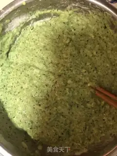 Make Spinach egg pancakes step 2
