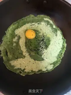 Make Spinach egg pancakes step 5