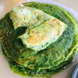 Make Spinach egg pancakes step 7