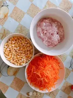 Make Carrot corn dumplings step 0