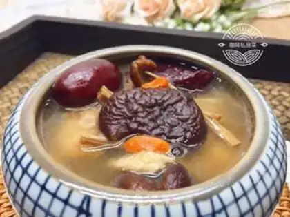 Make Tea, mushroom, dragon bone soup step 10