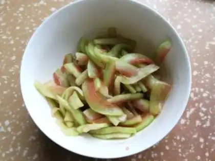 Make Watermelon peels step 2