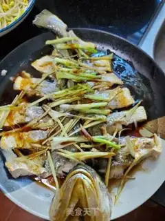 Make Steamed flowerfish step 9