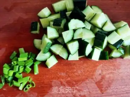 Make Peas and shrimp step 1