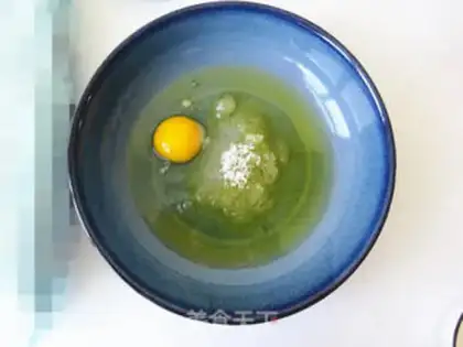 Make Black sesame peaches step 1