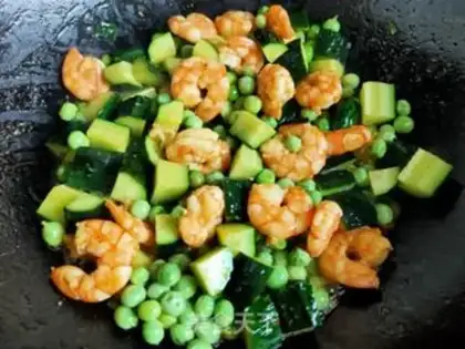 Make Peas and shrimp step 7
