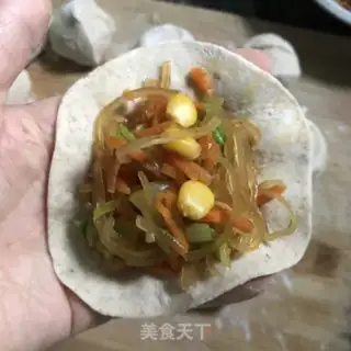 Make A vegetable fan bag step 8