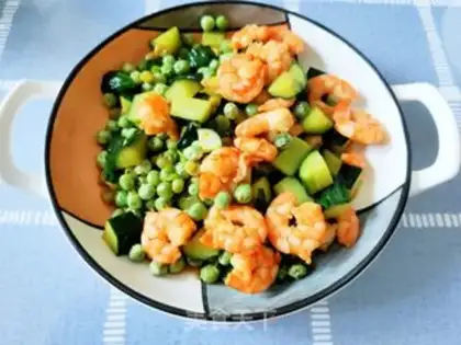 Make Peas and shrimp step 8