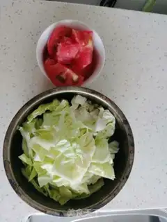 Make Tomato and cabbage step 2