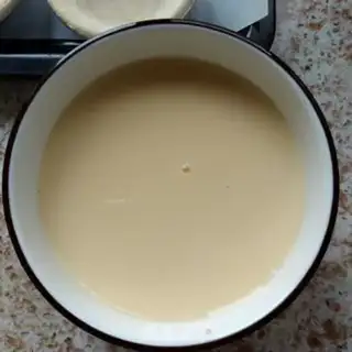 Make Strawberry soy eggnog step 1