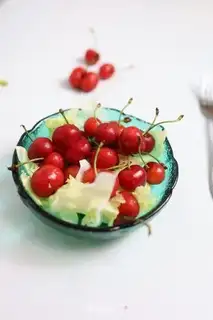 Make Cherry cherries salad step 0
