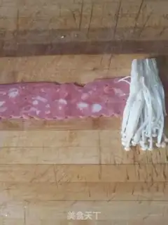Make Bacon pins and mushrooms step 4