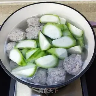 Make Meatball melon soup step 9