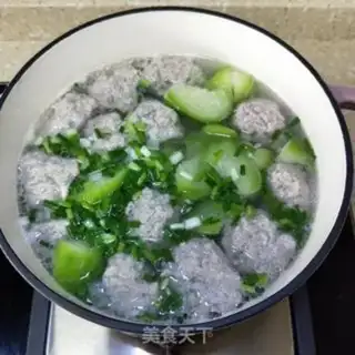 Make Meatball melon soup step 11