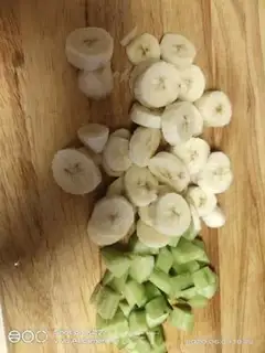 Make Banana cucumber salad step 0