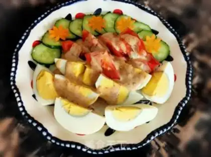 Make Egg and vegetable salad step 9