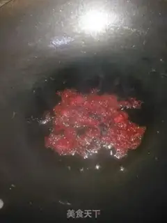 Make Red oil tofu step 2