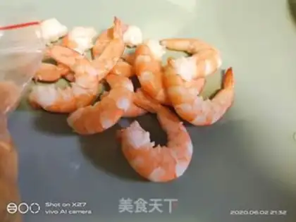 Make Shrimp fruit salad step 1