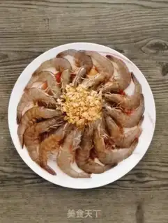 Make Garlic fan shrimp step 6