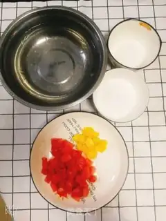 Make A simple mango watermelon pudding step 0