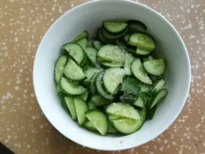 Make Sugar cucumber step 1