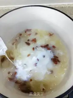 Make Silver ear milk for papayas step 7