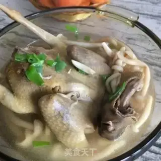 Make White mushroom stew pigeon step 12