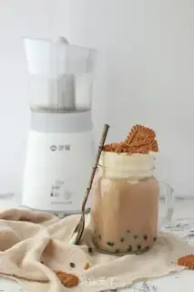 Make Caramel sea salt and milk tea step 7
